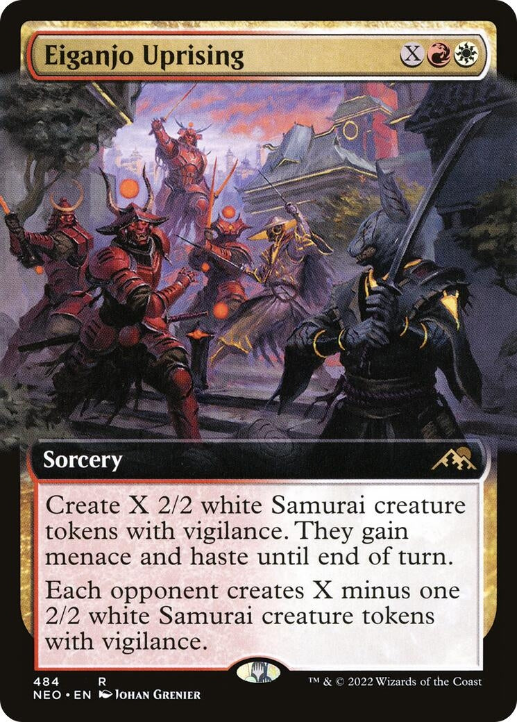Eiganjo Uprising (Extended Art) (484) [NEO] - MTG Single
