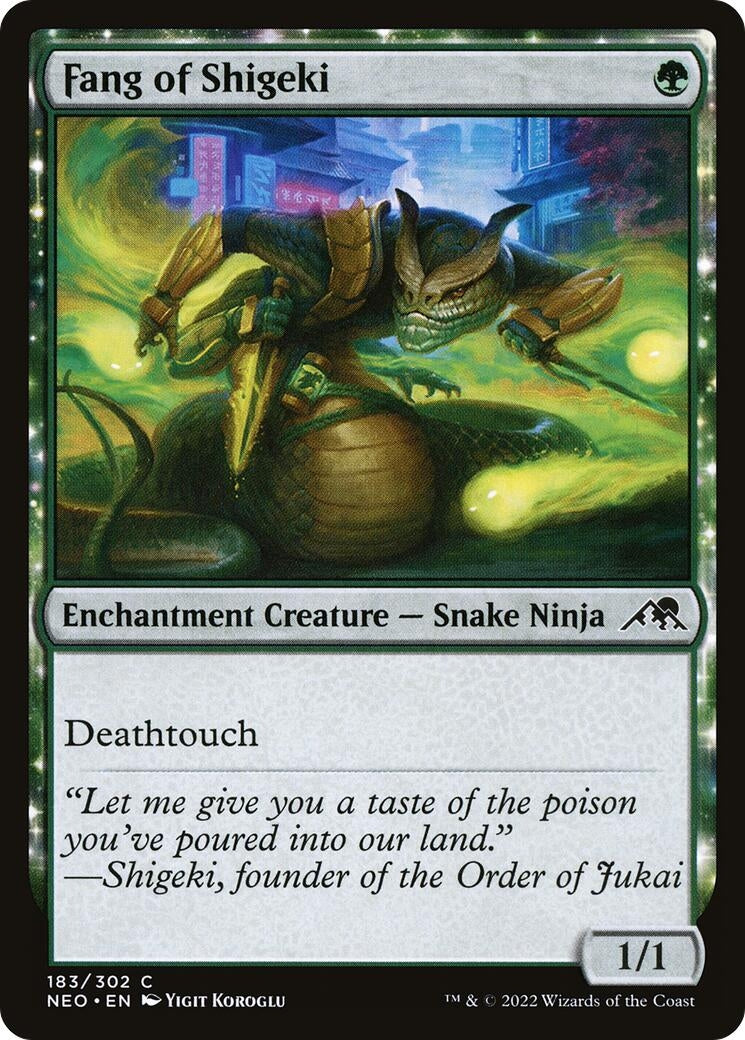Fang of Shigeki (183) [NEO] - MTG Single