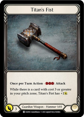 Image for Titan's Fist (OLD002) - Flesh and Blood TCG