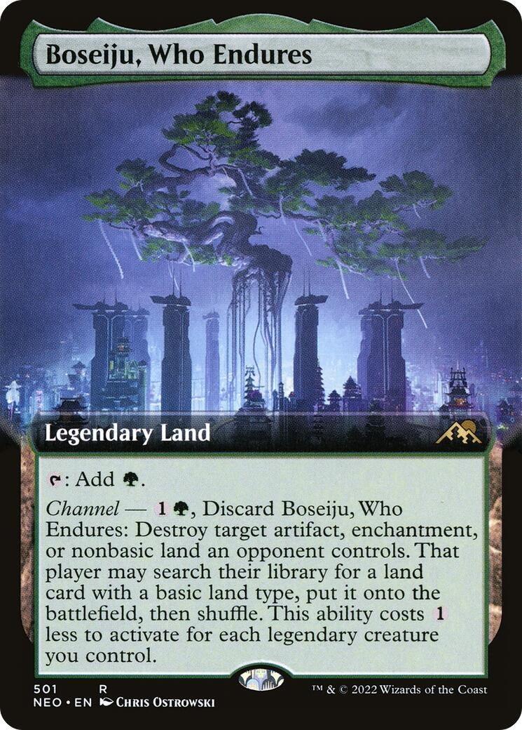 Boseiju Who Endures (Extended Art) (501) [NEO] - MTG Single