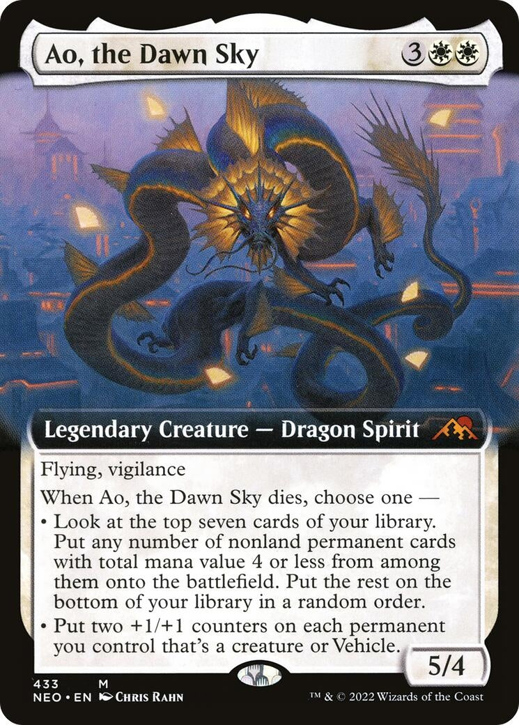 Ao the Dawn Sky (Extended Art) (433) [NEO] - MTG Single
