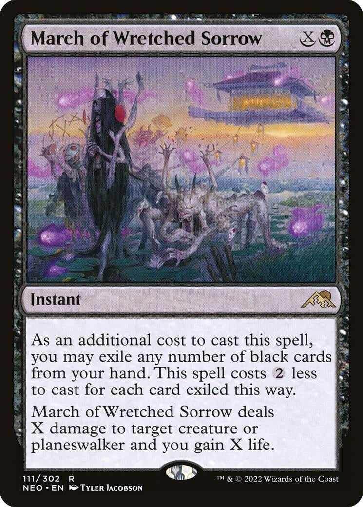 March of Wretched Sorrow (111) [NEO] - MTG Single