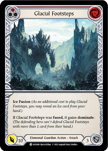 Glacial Footsteps (Red) (8) [OLD] - Flesh and Blood TCG Single
