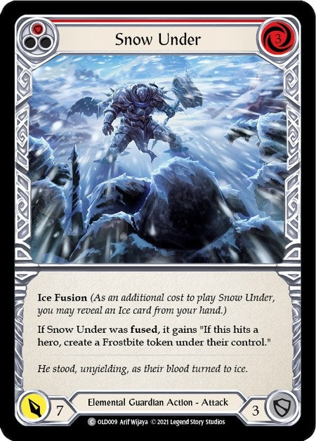 Snow Under (Red) (9) [OLD] - Flesh and Blood TCG Single