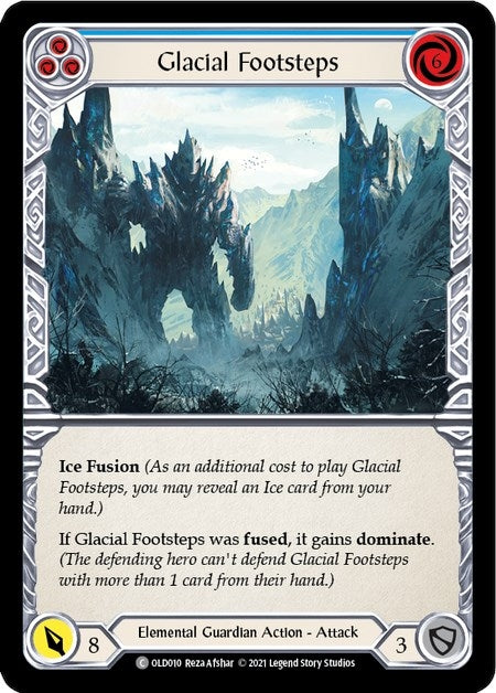 Glacial Footsteps (Blue) (10) [OLD] - Flesh and Blood TCG Single
