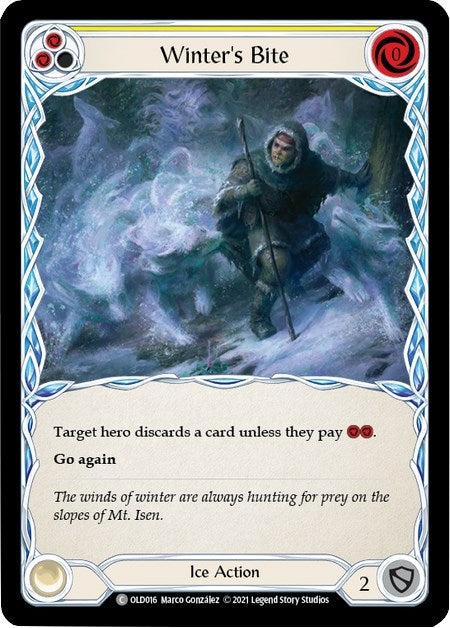 Winter’s Bite (Yellow) (16) [OLD] - Flesh and Blood TCG Single