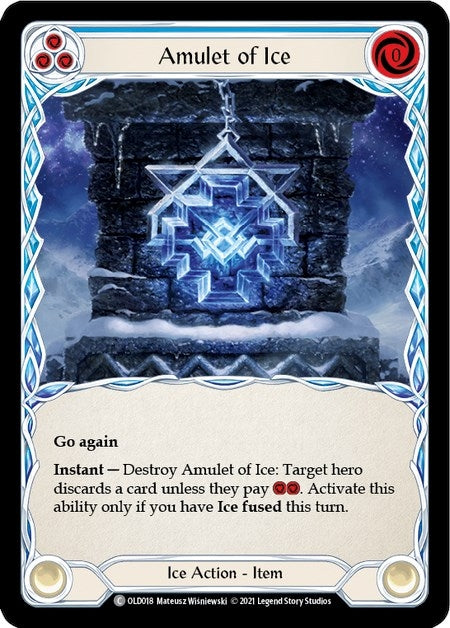 Amulet of Ice (18) [OLD] - Flesh and Blood TCG Single