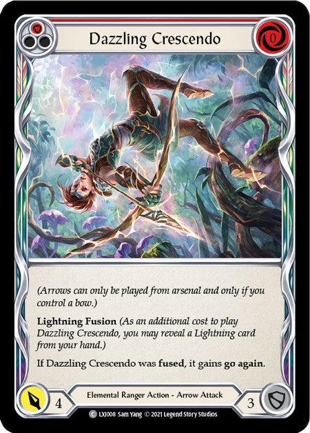 Dazzling Crescendo (Red) (8) [LXI] - Flesh and Blood TCG Single