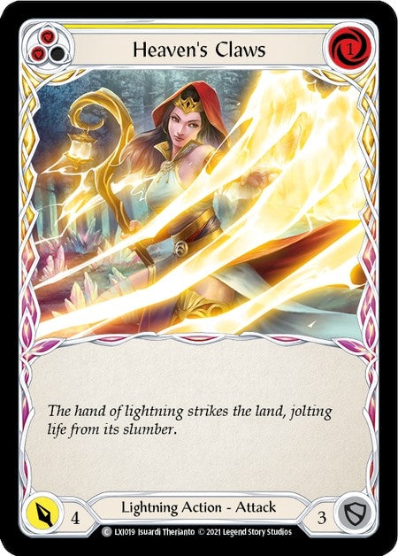 Heaven’s Claws (Yellow) (19) [LXI] - Flesh and Blood TCG Single