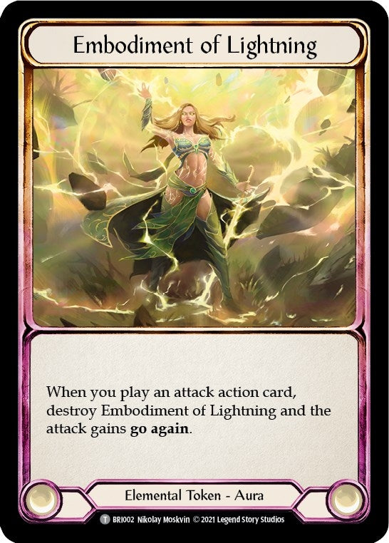 Embodiment of Lightning // Embodiment of Earth (0) [BRI] - Flesh and Blood TCG Single
