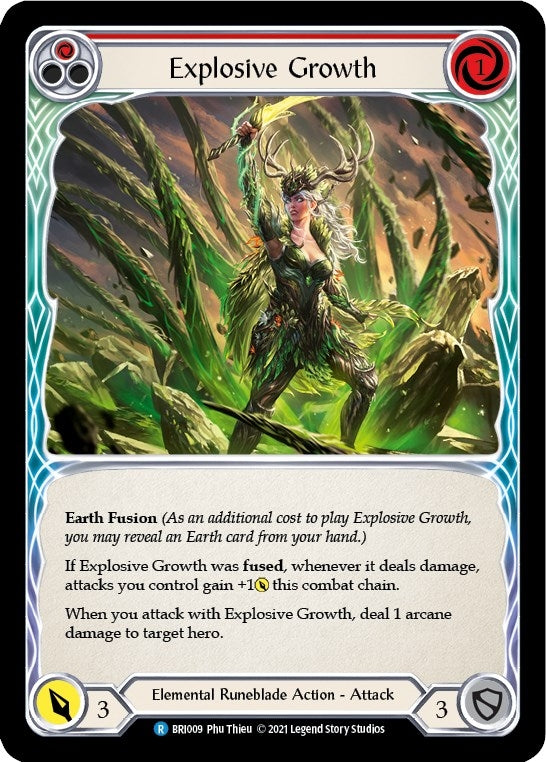 Explosive Growth (Red) (9) [BRI] - Flesh and Blood TCG Single