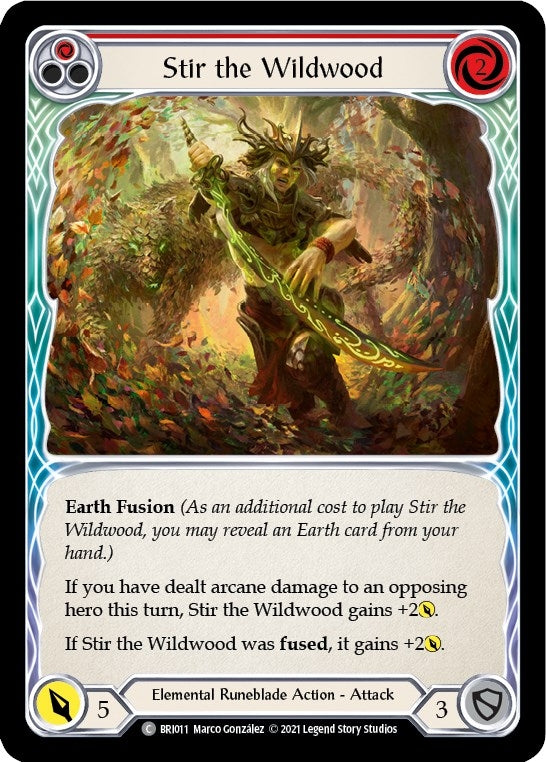Stir the Wildwood (Red) (11) [BRI] - Flesh and Blood TCG Single