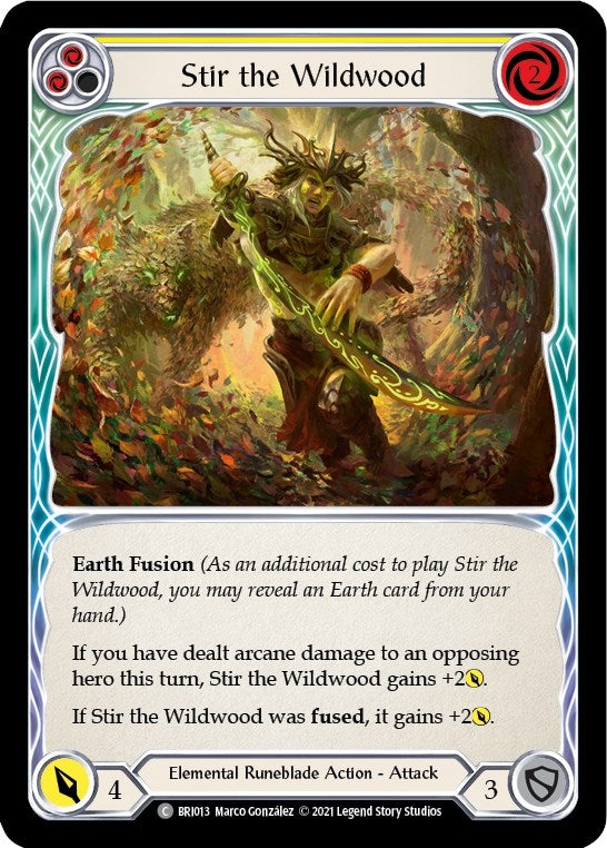 Stir the Wildwood (Yellow) (13) [BRI] - Flesh and Blood TCG Single