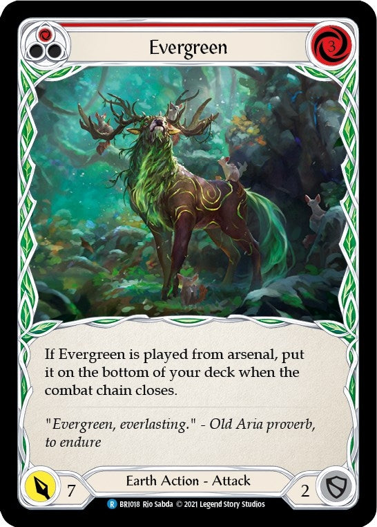Evergreen (Red) (18) [BRI] - Flesh and Blood TCG Single