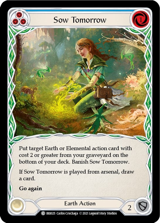 Sow Tomorrow (Blue) (25) [BRI] - Flesh and Blood TCG Single