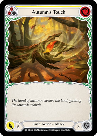 Autumn’s Touch (Yellow) (22) [BRI] - Flesh and Blood TCG Single