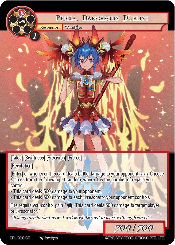 Pricia Dangerous Duelist (20) [GGR] - Force of Will Single