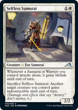 Selfless Samurai (35) [NEO] - MTG Single
