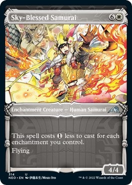 Sky-Blessed Samurai (Showcase) (314) [NEO] - MTG Single