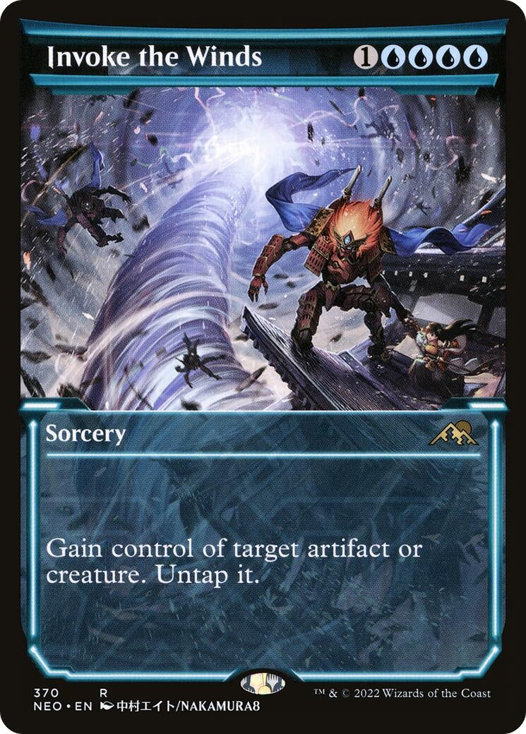 Invoke the Winds (Showcase) (370) [NEO] - MTG Single