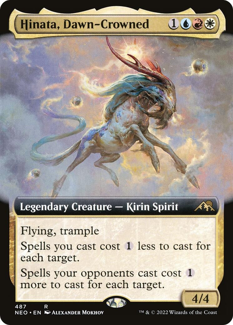 Hinata Dawn-Crowned (Extended Art) (487) [NEO] - MTG Single