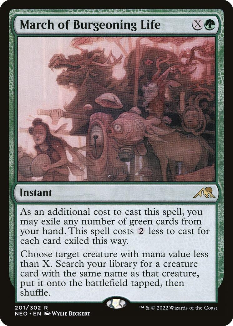 March of Burgeoning Life (201) [NEO] - MTG Single