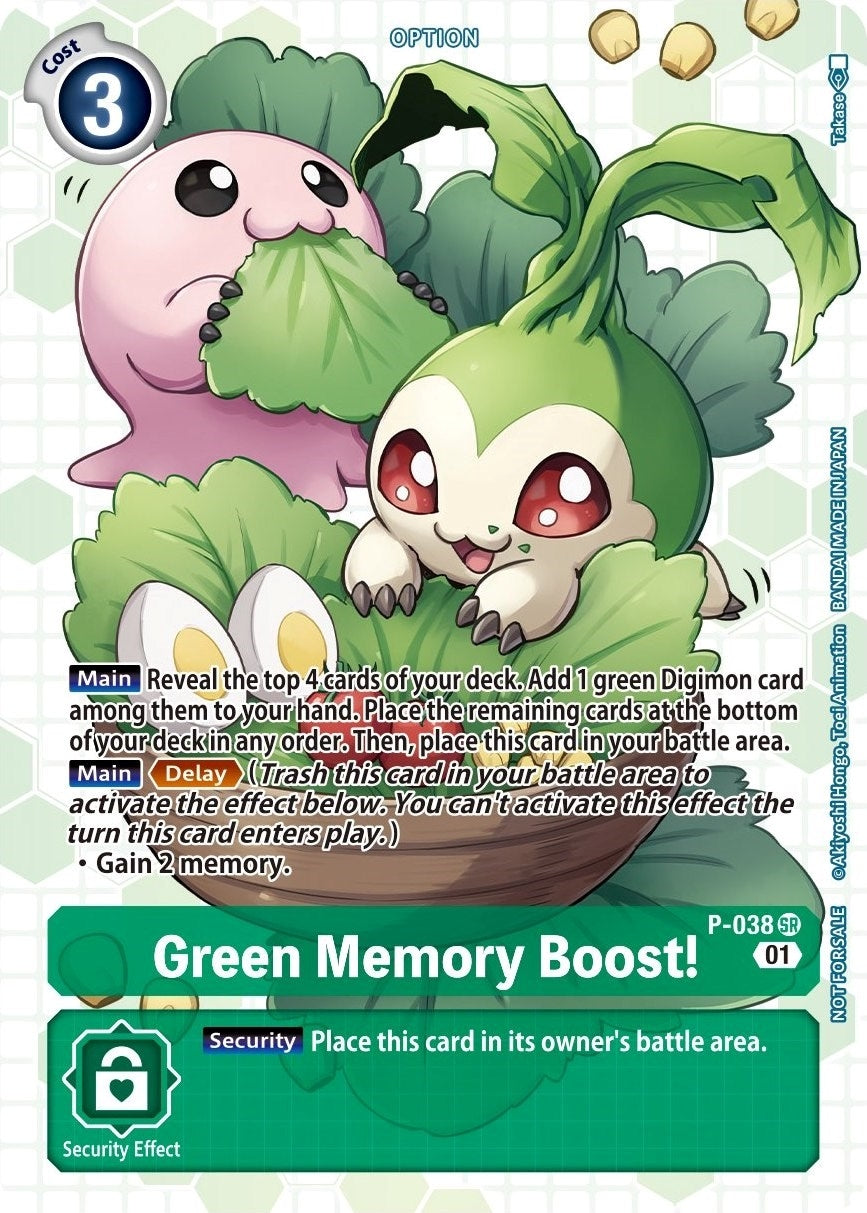 Green Memory Boost! - P-038 (Next Adventure Box Promotion Pack) (38) [D-PR] - Digimon Card Game Single