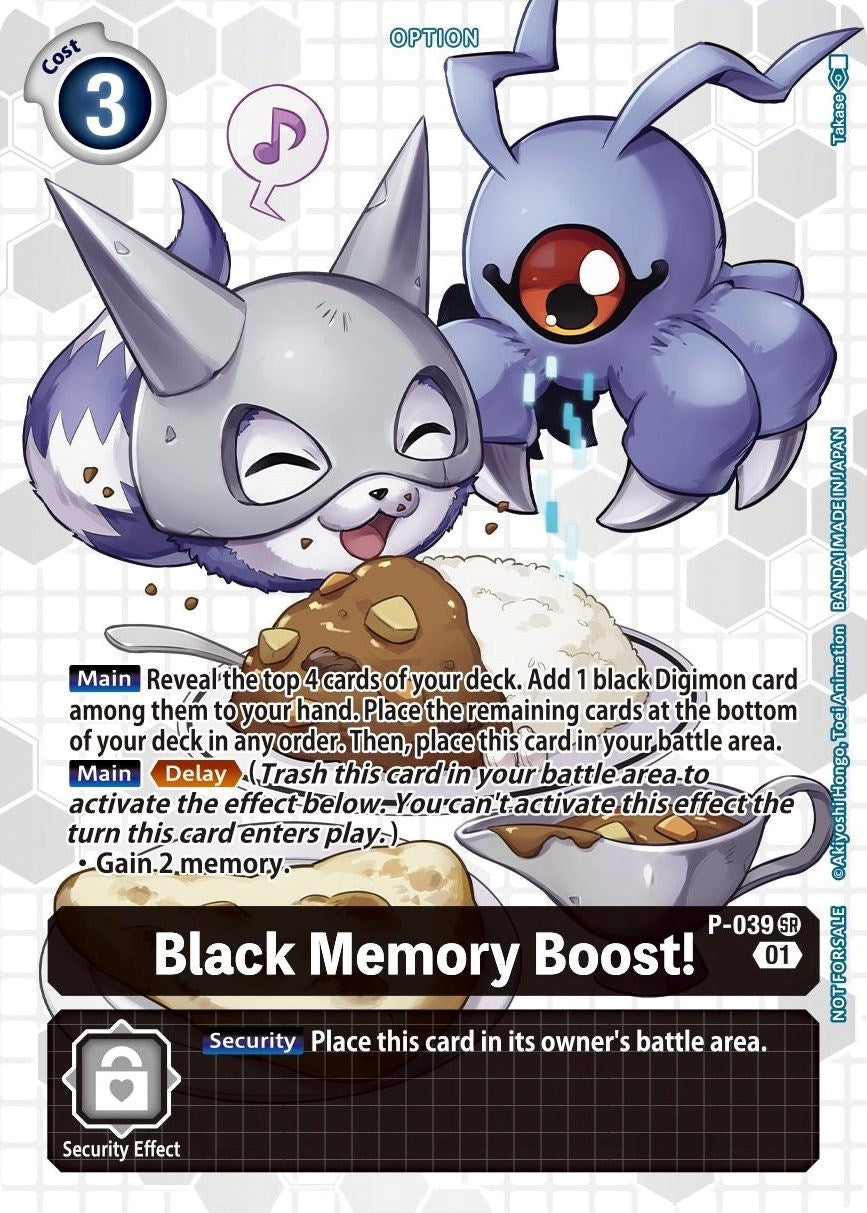 Black Memory Boost! - P-039 (Next Adventure Box Promotion Pack) (39) [D-PR] - Digimon Card Game Single