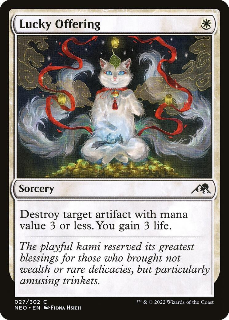 Lucky Offering (27) [NEO] - MTG Single