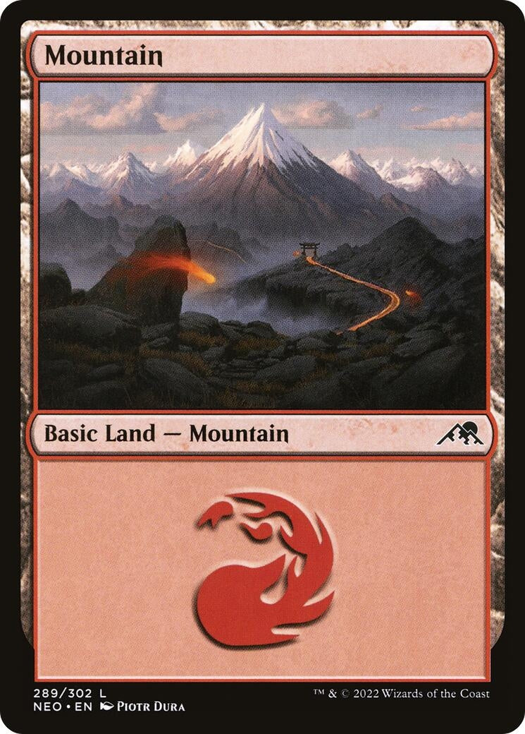 Mountain (289) (289) [NEO] - MTG Single