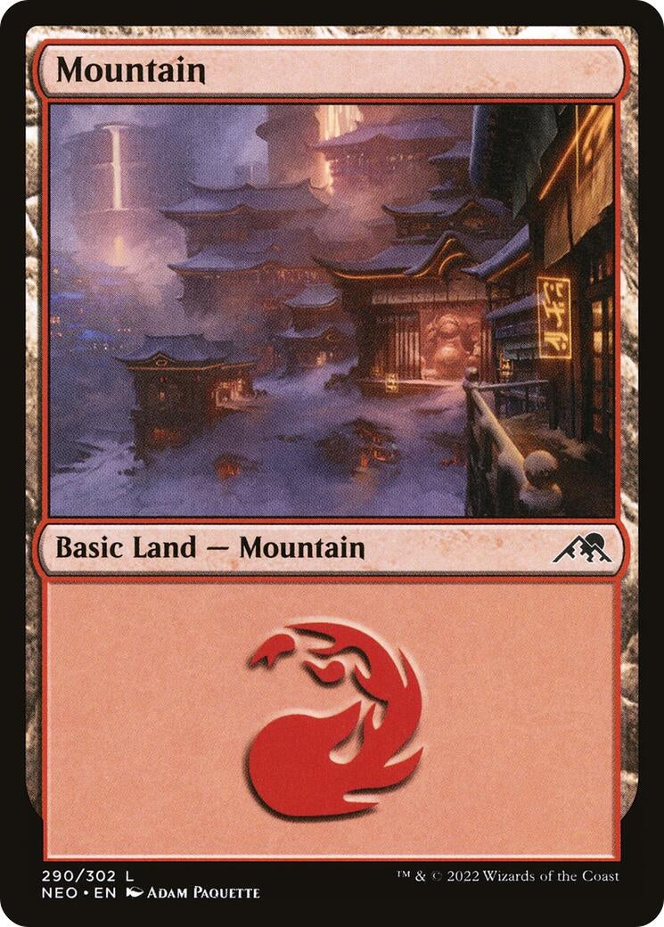 Mountain (290) (290) [NEO] - MTG Single