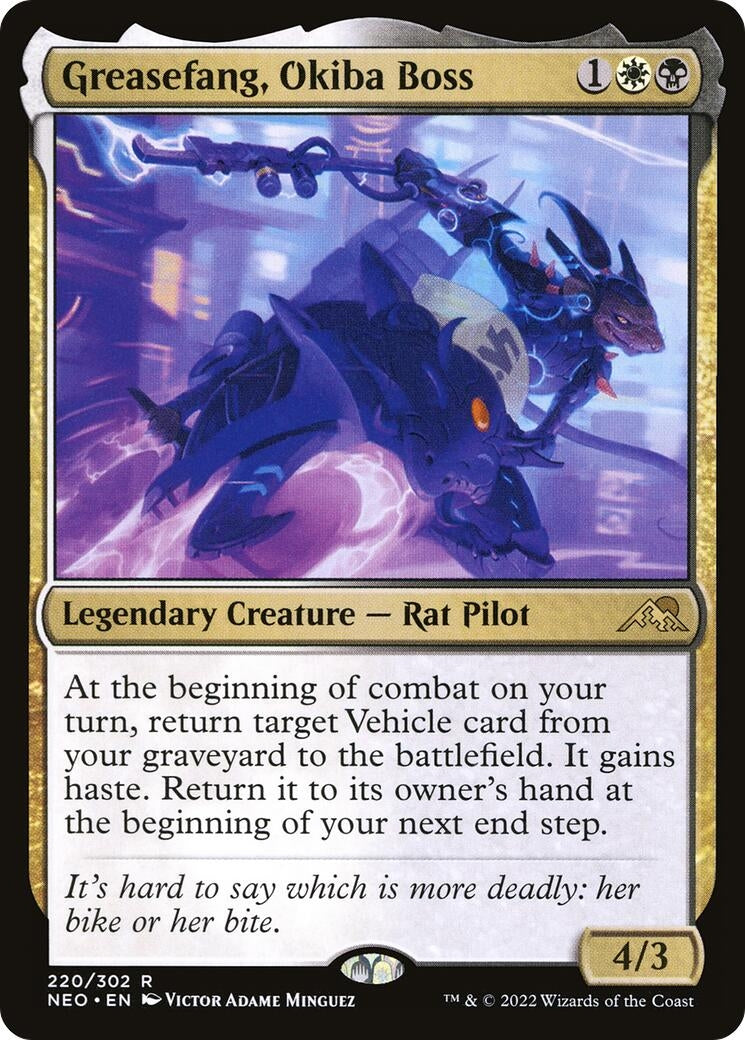 Greasefang Okiba Boss (220) [NEO] - MTG Single