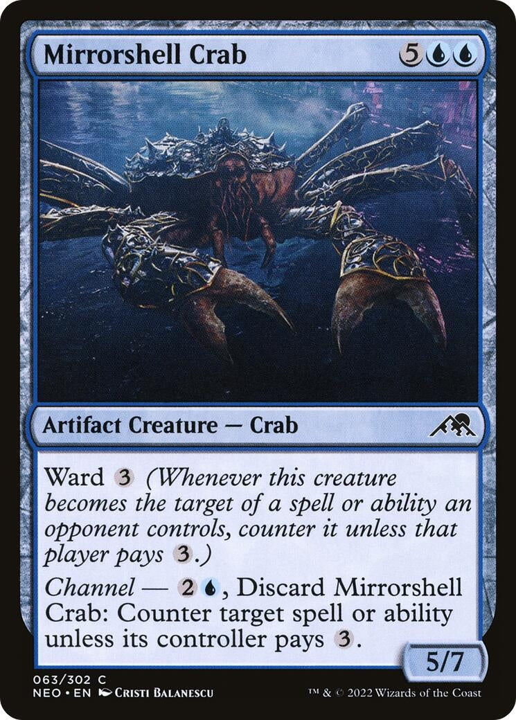 Mirrorshell Crab (63) [NEO] - MTG Single