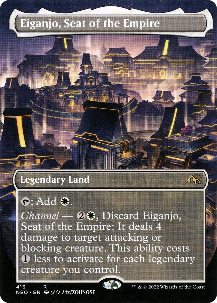 Eiganjo Seat of the Empire (Borderless) (413) [NEO] - MTG Single
