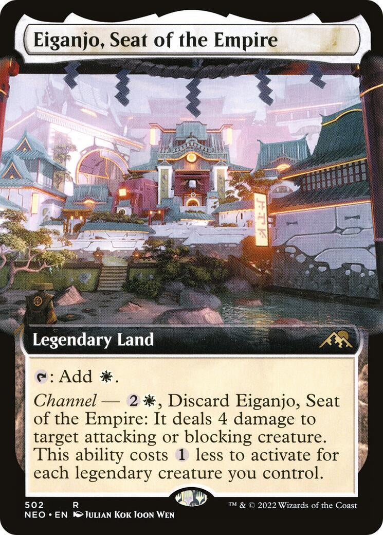 Eiganjo Seat of the Empire (Extended Art) (502) [NEO] - MTG Single