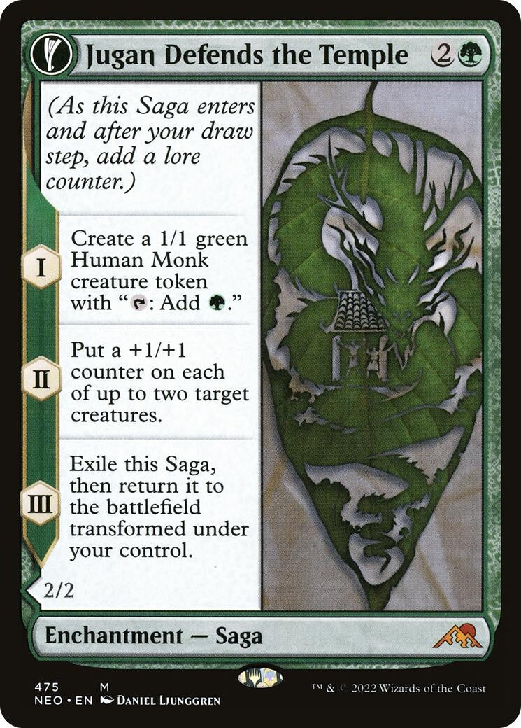 Jugan Defends the Temple (Extended Art) (475) [NEO] - MTG Single