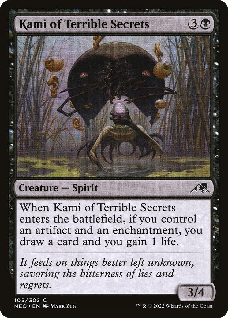 Kami of Terrible Secrets (105) [NEO] - MTG Single