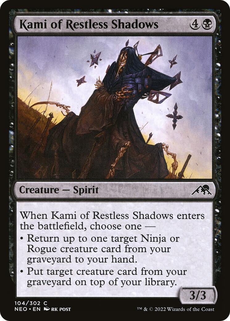 Kami of Restless Shadows (104) [NEO] - MTG Single
