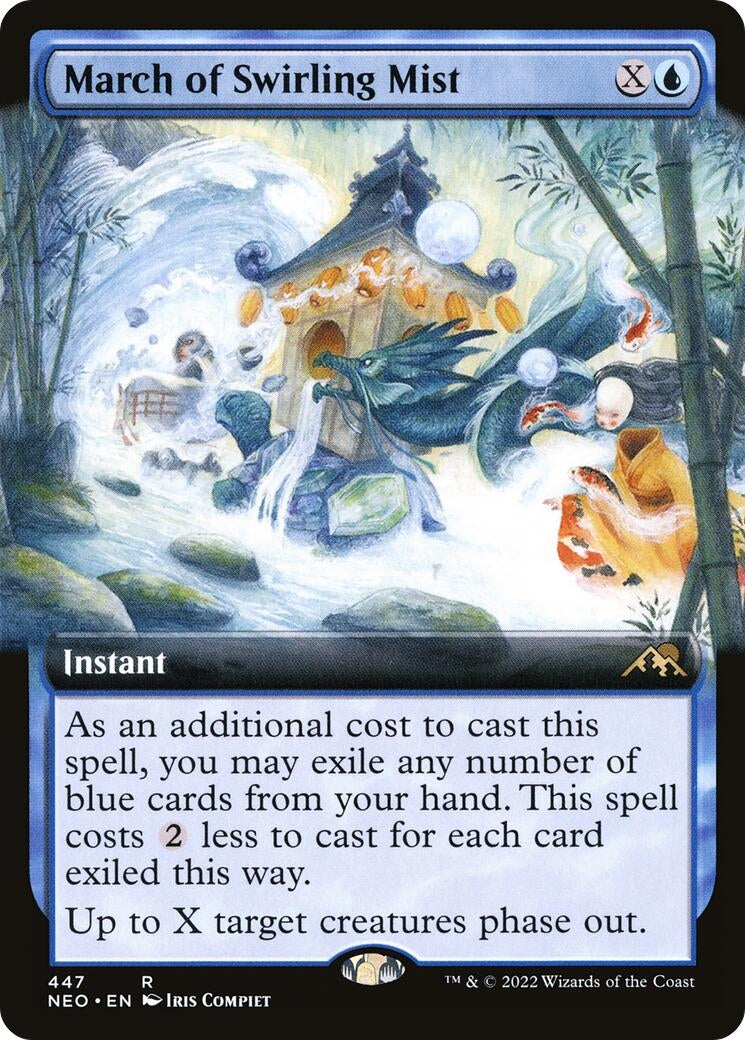 March of Swirling Mist (Extended Art) (447) [NEO] - MTG Single
