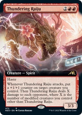 Thundering Raiju (Extended Art) (472) [NEO] - MTG Single