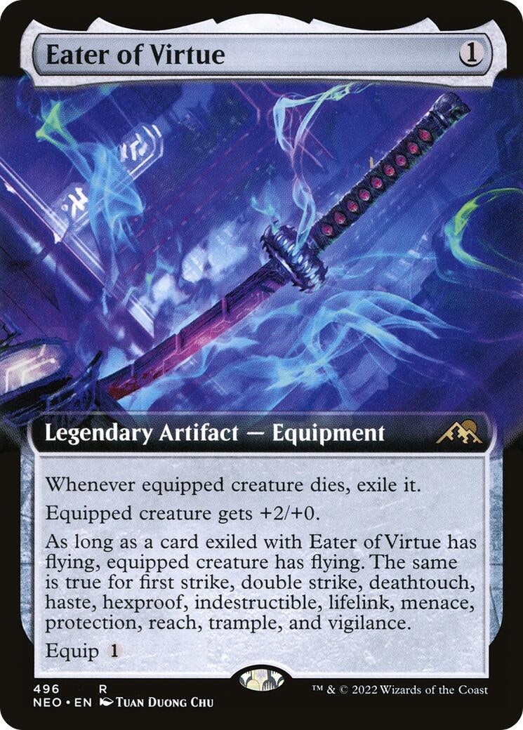 Eater of Virtue (Extended Art) (496) [NEO] - MTG Single