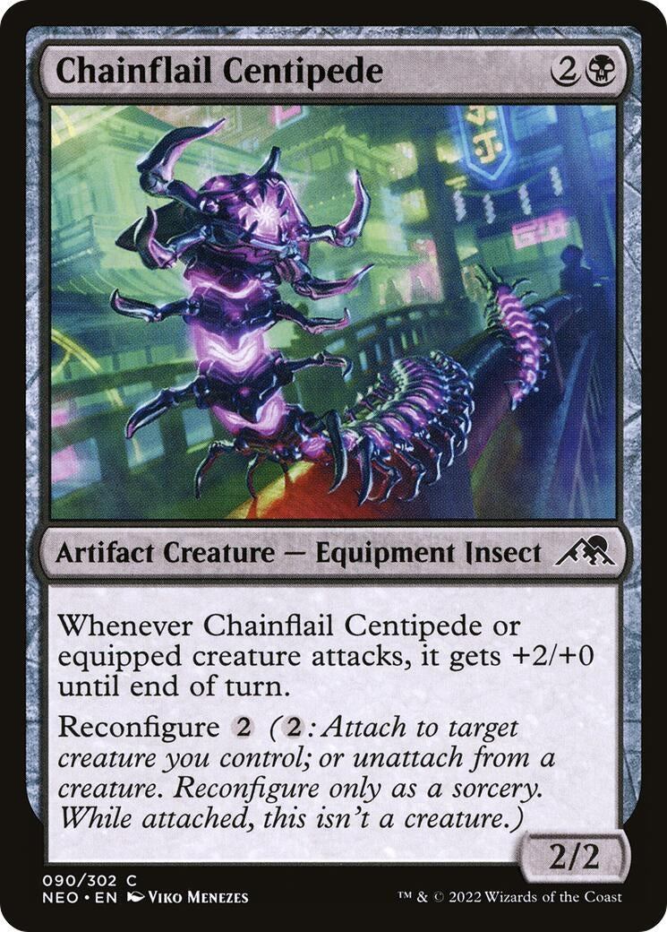 Chainflail Centipede (90) [NEO] - MTG Single