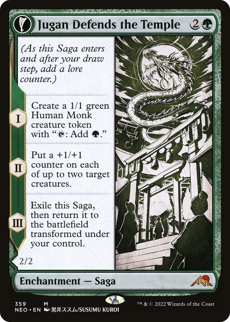 Jugan Defends the Temple (Showcase) (359) [NEO] - MTG Single
