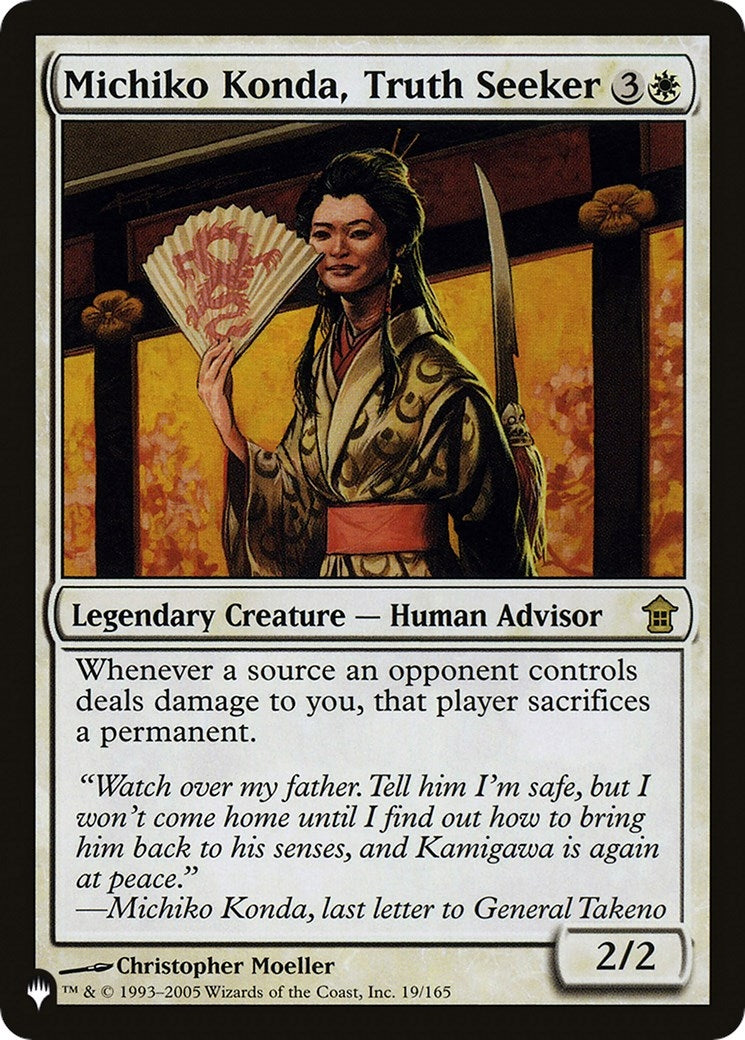 Michiko Konda Truth Seeker (19) [LIST] - MTG Single