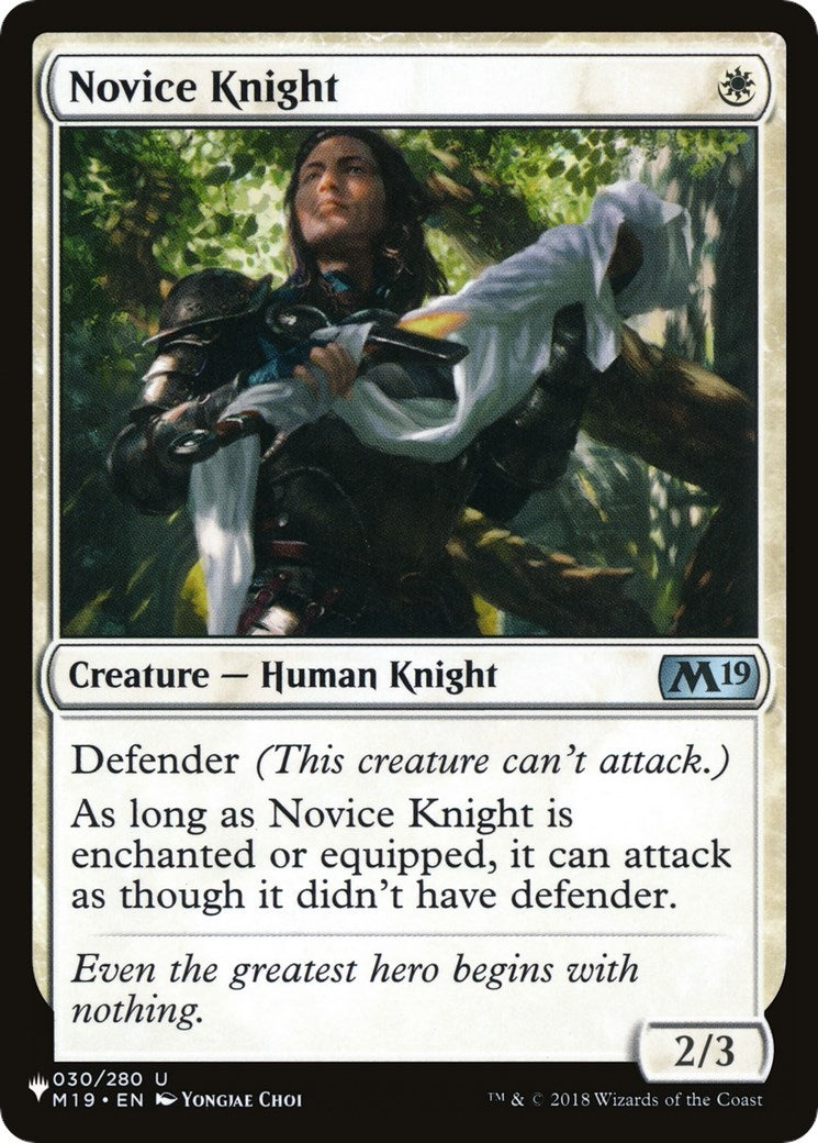 Novice Knight (30) [LIST] - MTG Single