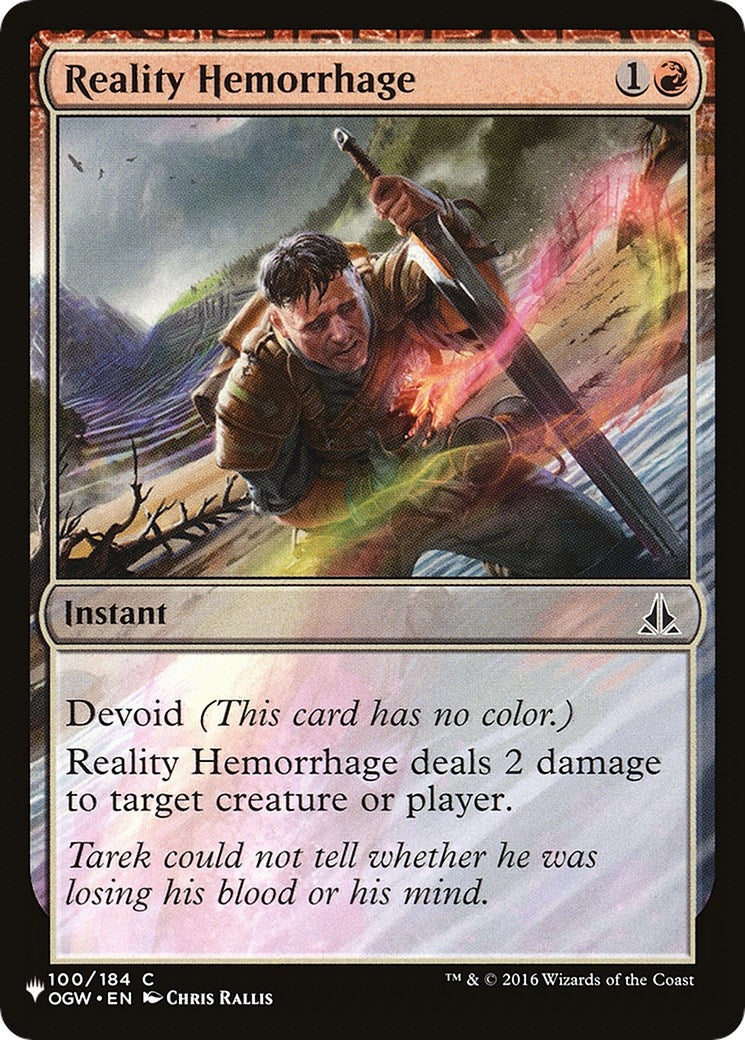 Reality Hemorrhage (100) [LIST] - MTG Single