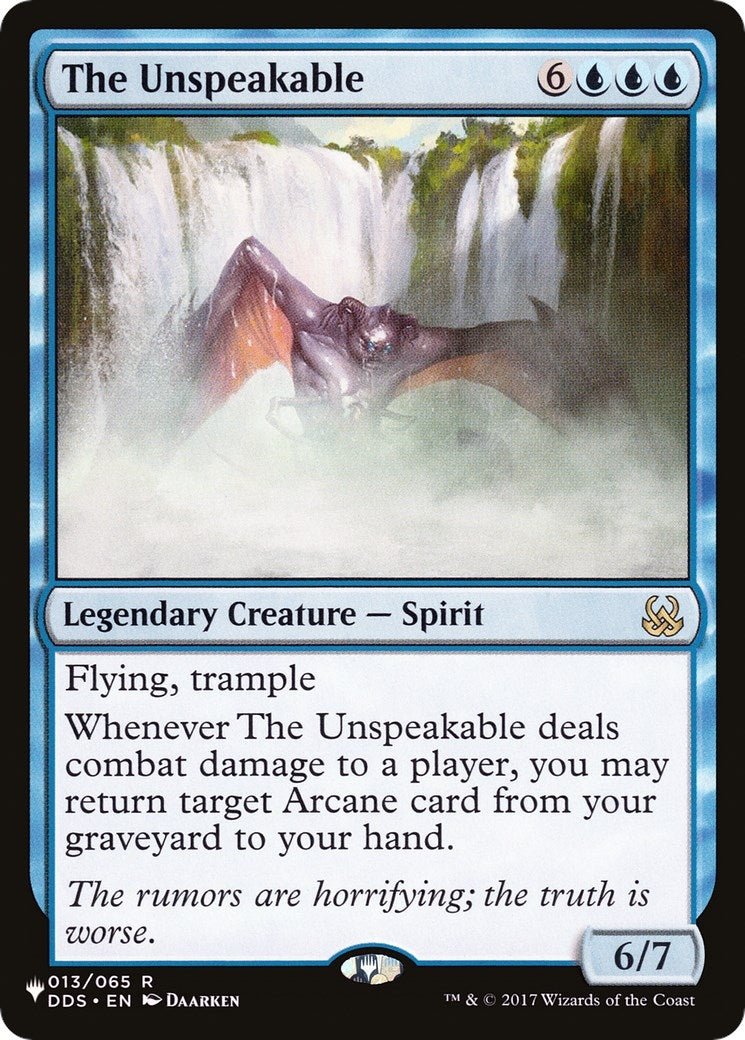 The Unspeakable (13) [LIST] - MTG Single