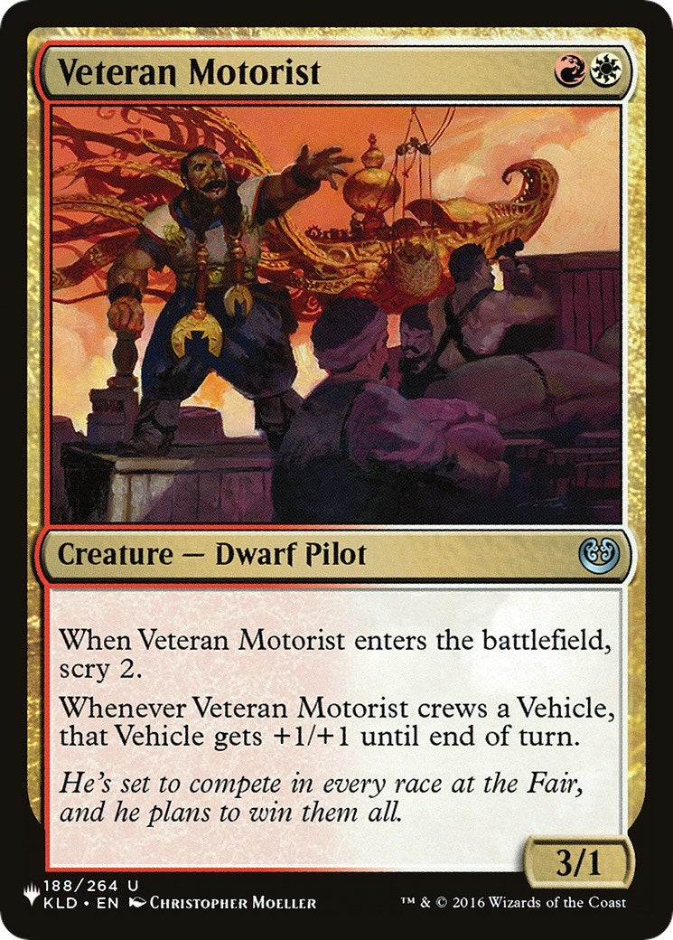Veteran Motorist (188) [LIST] - MTG Single