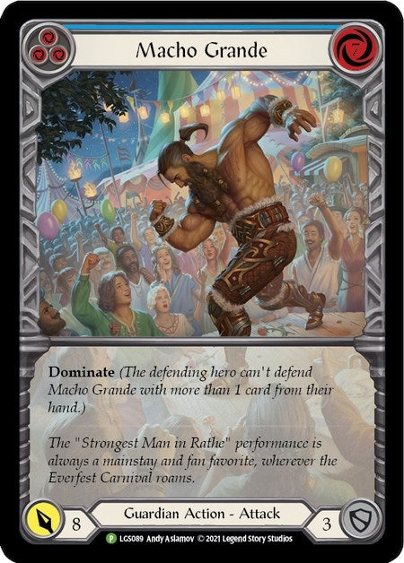 Image for Macho Grande (Blue) - LGS089 (LGS089) - Flesh and Blood TCG