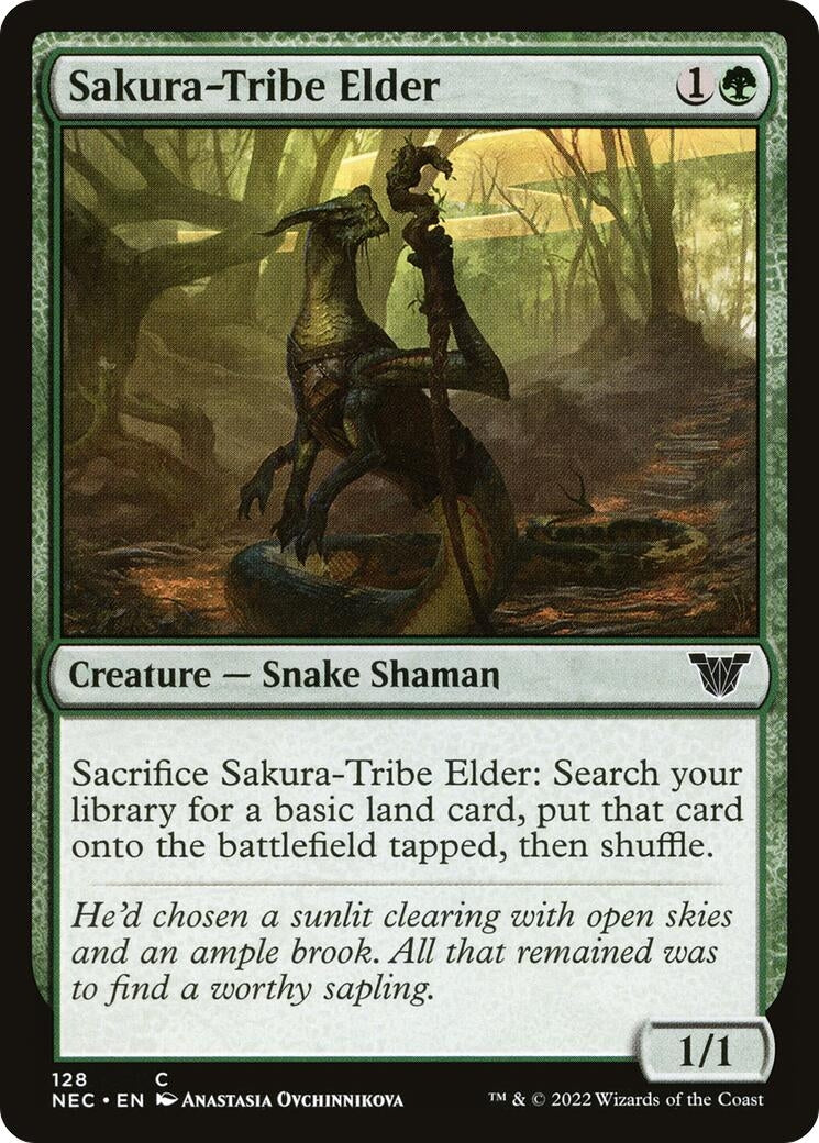 Sakura-Tribe Elder (128) [NEC] - MTG Single
